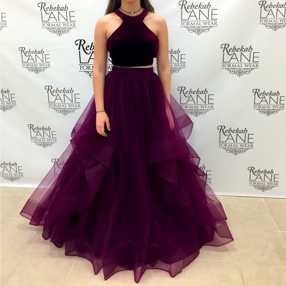 Velvet Burgundy Formal Dress